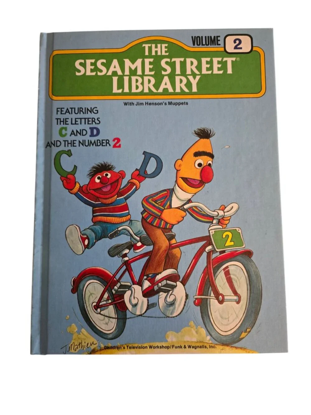 Vintage Sesame Street Library Lot Vol 1-5 Hardcover Books Big Bird CookieMonster